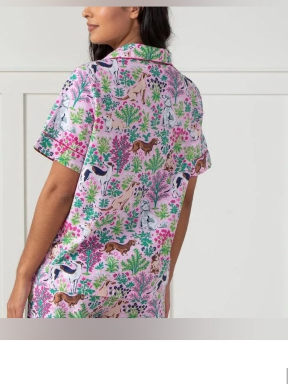 Printfresh Must ~ Love Dogs Print Pajama top / Size 1X - Picture 3 of 6